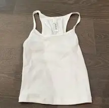 NWT COTTON RIB CROPPED CAMI | MARBLE 