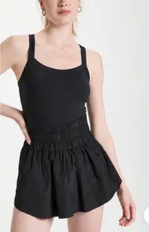 Free People Movement The Way Home Romper‎ Dress Black Sleeveless Athleisure