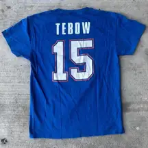Vintage Florida Gators Tim Tebow Men’s Medium NCAA Football Blue T-Shirt Tee Y2K