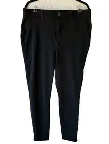 American Eagle Next Level Stretch Pants 16L Black Belt Loops Button Zipper Close