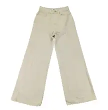 BDG High & Wide High Wide Leg Jeans Khaki Tan Size 27 Flare Urban Outfitters