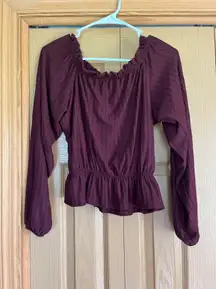 Maroon Blouse