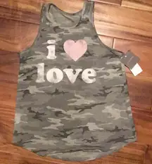 Grey Camo Tank top size small NWT