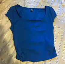 Small Royal Blue Form Fitting Shirt