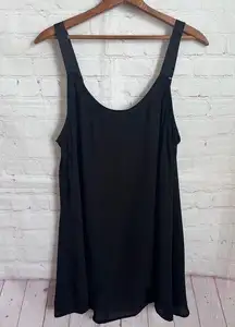 Lane Bryant New  black flowy cano tank top grosgrain straps Size 16 NWT