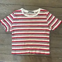 Brandy Melville Red Stripe Shirt