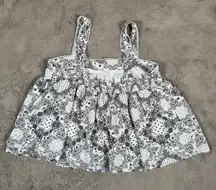 In Loom Bandana Print Tank Top Smocked‎ Sleeveless Casual Summer Fairy Y2K