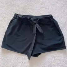 Cute Black Tied Sundays Shorts