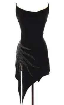 TEBI Sleek & Sexy Beaded Dance Dress M