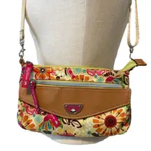 Lily Bloom yellow/pink small floral crossbody