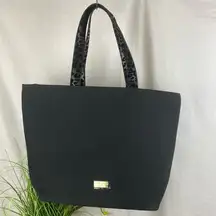 Jimmy Choo Black Glitter Large Tote Bag NEW