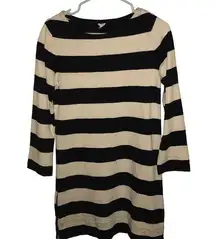 J.Crew  striped dress, zips up on each side xs