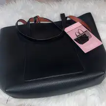 Serra purse tote in black with insert bag