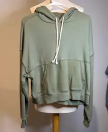 Aerie Sage Green Knit Hoodie