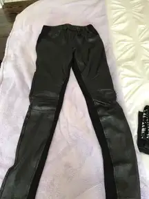 Black Faux Leather Legging