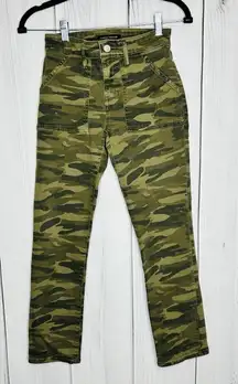 Lucky Brand Womens Camo Jeans Mid-Rise Ava Slim Size 0/25 (25" x 26") Ankle