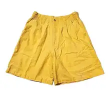 Vtg The Original  Yellow Shorts Sz 9 Juniors Classiccore Basic Retro