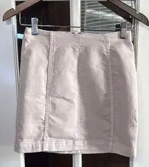 FREE PEOPLE Cream Mini Skirt Size 0