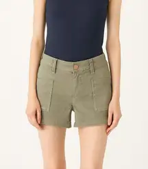 J Brand Olive Green Mid Rise Cargo Shorts 23 Utility Gorpcore Earthy Fall Layer