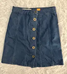 Anthropologie Pilcro and the Letterpress denim skirt sz 0
