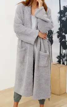 Barefoot Dreams CozyChic® Adult Fuzzy Sherpa Robe Grey Size 3