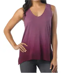 Prana | Helena Striped Magenta Ombre Active Exercise Tank Top Size Small