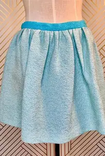 Opening‎ Ceremony Blue Jacquard Fit & Flare Skirt