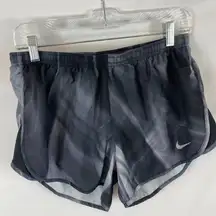 Nike Dri Fit Running Shorts grey black pattern size medium