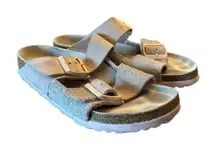 BIRKENSTOCK Women's Arizona Sandals EU 37 US 6 6.5 Pink Light Rose Suede Nubuck