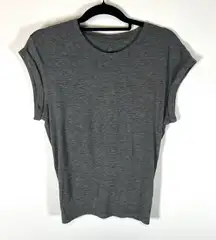 Lululemon Women's Gray Short Sleeve Split-Back Top Size S Lightweight Athletic