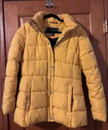 Tommy Hilfiger Winter Coat Jacket Yellow Thick Warm Small