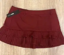 Pleated Mini Skirt