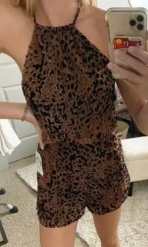 Cheetah Romper