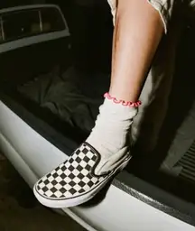 VANS Slip-On Checkerboard Skate Shoe Sz 7