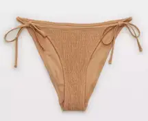 Smocked Tie Cheeky Bikini Bottom.