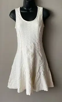 Rag & Bone sz 0 white textured fit flare mini Niki dress‎