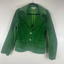 Alice + Olivia green corduroy jacket size L