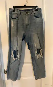 Distressed Jeans, Sz L