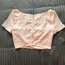 Kendall + Kylie  pink blush crop top size Xs NWT