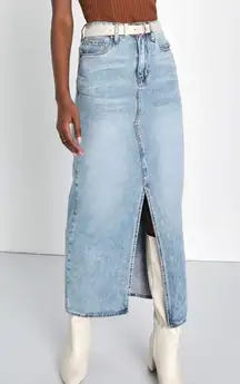 Denim Maxi Skirt