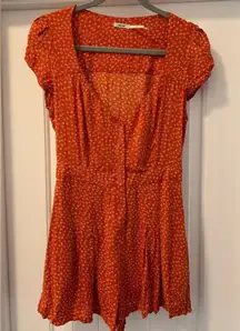 Urban Outfitters Kimchi Blue Romper Size 2 Ruffle Accents