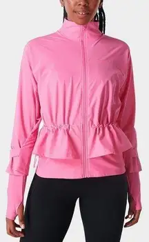 Sweaty Betty Fast Lane Running Jacket Peony Pink Size S NWT