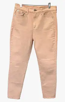 Rag & Bone Jeans Women’s 29 X 26 Peach High Rise Skinny Made USA Spring