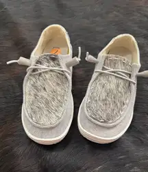 Custom Cowhide Hey Dude