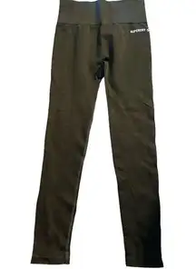 Women's Superdry Dark Green Seamless Ankle Athleisure Leggings Size Small EUC