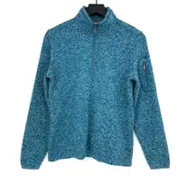 ORVIS 1/4 Zip Knit Pullover Sweater Teal Blue Green S