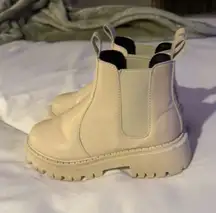 Cream booties
