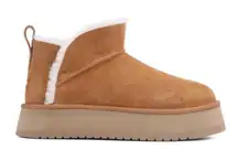 KOOLABURRA By UGG Koola Ultra Mini Platform Boots Womens Size 9 Chestnut Brown