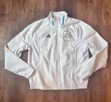Adidas Spain 2010 World Cup windbreaker jacket in white and blue