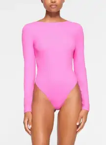 NWT Skims Fits Everybody Low Back Bodysuit ~ Neon Orchid ~ Medium ~ SOLD OUT 💗